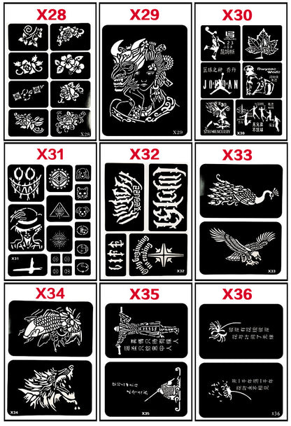 DIY Materials-3PC Tattoo Stickers, Random Delivery