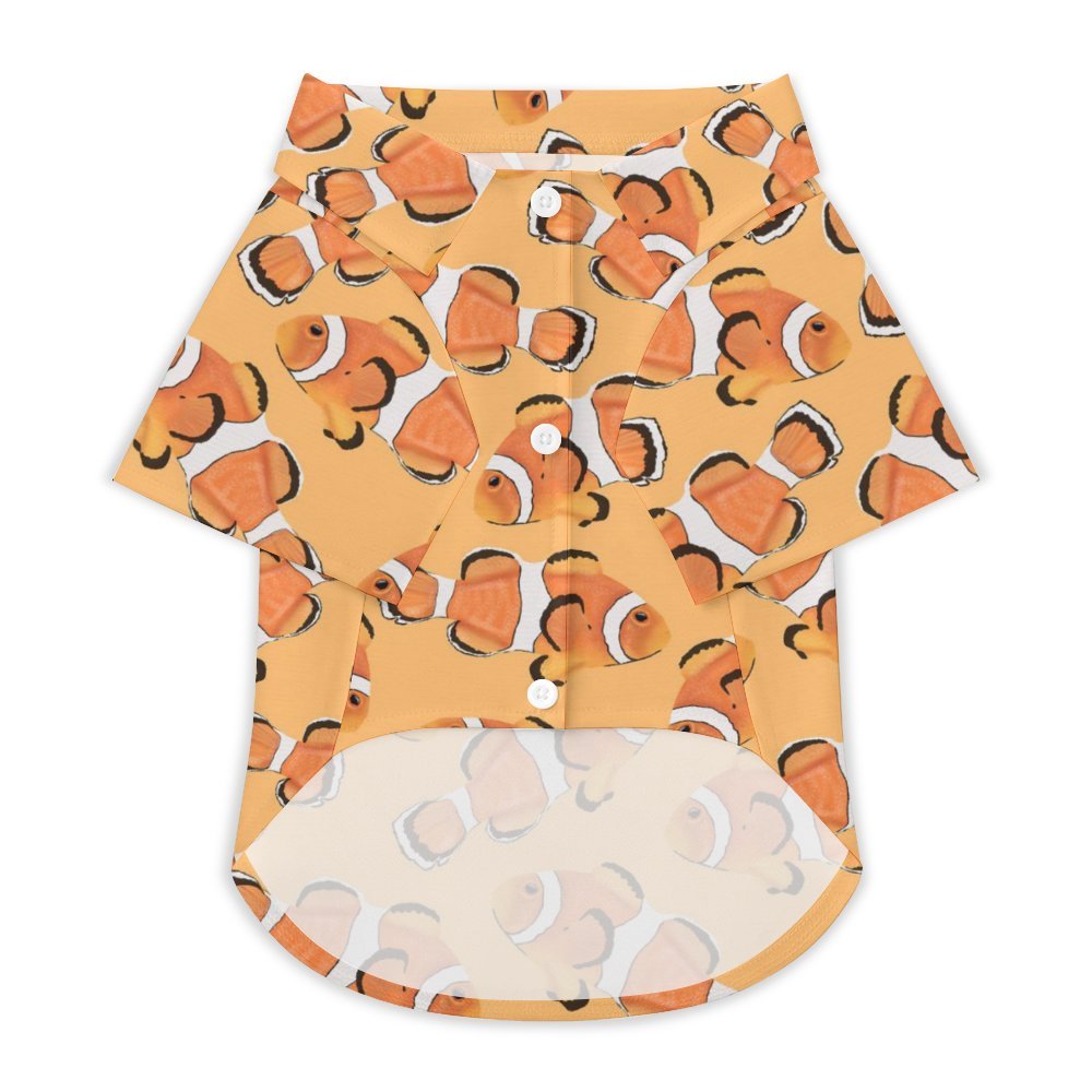 Pet Shirt Fish，orange